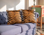 WIBUE Tiger Throw Blanket 80"x60" with 2 Pcs Pillow Covers 18"x18", Decor Fleece Blanket for Women Men, Fuzzy Soft Cozy Warm Plush Gifts Blankets for Bed Sofa Couch Chair Living Room Bedroom