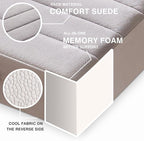 22 inch Floor Pillow for Adults and Kids - Meditation Cushions and Yoga Cushion for Floor Sitting - Ideal for Living Room and Outdoor Use - Machine Washable (1, Light Gray)