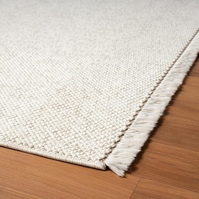 LUXE WEAVERS Stella Collection 246 Cream 4x6 Modern Abstract Area Rug