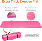 Amazon Basics Extra Thick Exercise Yoga Mat with Carrying Strap