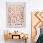 Chordity Danish Pastel Botanical Flower Market Aesthetic Floral Plants Tapestries Wall Hanging Tapestry Decorative Flag For Home Decor Living Room College Dorm Bedroom Banner Poster 30*40 Inch