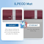 Baby Play Mat for Floor Nursery Muscle Mat Area Rug Playroom Rug 50"x50" Memory Foam 1.3" Thick Crawling Mat for Babies,Toddlers, Infants,Kids (Burgundy)