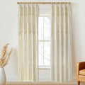 IOWER Macrame Curtains Windows 2 Panels 50" Wx75 L Macrame Closet Doorway Boho Curtains Long Macrame Decor Wedding Backdrop