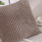 VAKADO 12x20 Set of 4 Lumbar Decorative Throw Pillow Covers Couch Neutral Rustic Farmhouse Home Decor Boho Corduroy Cushion Case Square for Living Room Bed Sofa