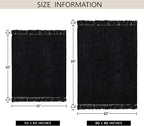 Chenille Throw Blanket for Couch 60"X 80" Twin, Soft Cozy Throws with Fringe Tassel for Bed Sofa Chair Cover, Lightweight Knitted Decorative Boho Blankets for Living Room, Black
