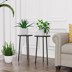 Plant Stand Indoor Outdoor: 2 Pack Indoor Plant Stand 20'' Convertible Multi-purpose Holder - Mid Century Modern Decor - Tall Plant Table for Living Room/Balcony/Garden/Patio