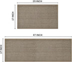Artoid Mode Washable Non-Skid Kitchen Rugs and Mats Set of 2, Rubber Backing Kitchen Mats for Floor Front of Sink Home Decor - 17x29 and 17x47 Inch