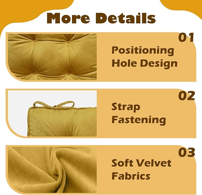 2 Pack Velvet Seat Cushions for Dining Chair Square Home Office Chair Pads Soft Floor Pillows Tatami Yoga Meditation Pads, Grey, 15.7x15.7x2.4