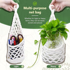 Macrame Wall Plant Hanger, Hanging Planter Basket Holder, Wall Planters for Indoor Plants, for Up to 6 Inch Pot (Ivory, 6-Inch)