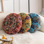 Bohemian Style D, 15.74x15.74inch, 1 Piece Thickened Comfort Design Soft Support for Floor, Chair & Home Decor