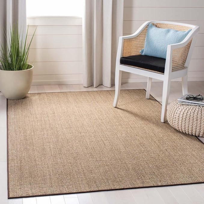 Martha Stewart x SAFAVIEH Area Rug Collection - 1'10" x 5', Light Brown, Sisal & Jute, Farmhouse Style, Ideal for Front Door, Entryway, Accent Space (MSR9501T)