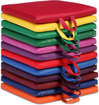 Sawysine 12 Pcs Floor Cushions Classroom Flexible Floor Seating with Handle for Kids in Home School Classroom Kindergarten Daycare Nursery(Novel Color,Square)