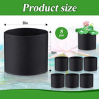 Norme 8 Pcs Aquatic Plant Pots for Pond, Pond Plant Baskets Heavy Duty Fabric Pots for Garden, Aquatic Plants, Bog Plants, Water Lily, Lotus, Flower(8 x 6 Inch)