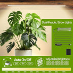 Plant Stand Indoor with Grow Lights, Hanging Plant Stand Plant Shelf Indoor, 65'' Tall Plant Stands Plant Holders for Indoor Plants, Living Room, Bedroom, Balcony