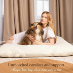 Honeydak 3 in 1 Giant Bean Bag Chair Cover Only (No Filler) Convertible Bean Bag Lazy Floor Sofa Cover Without Filling Washable Multifunctional Stuffed Animal Storage for Bedroom Living Room
