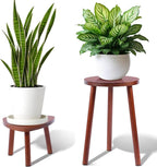 Plant Stand Indoor,2 Pack Single Plant Tables Indoor,Planter Stand,Multi-purpose Plant Shelf for Living Room Balcony Garden Patio Office,Walnut