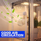 Barrina CX83Z Indoor Greenhouse with Grow Light, 4-Tier Corner Plant Stand, 30W Full Spectrum Growing Light Panels, Mini Greenhouse with Tent for Seed Starting, 3/6/12h Timer, 15.7 x 11.8 x 59.1IN