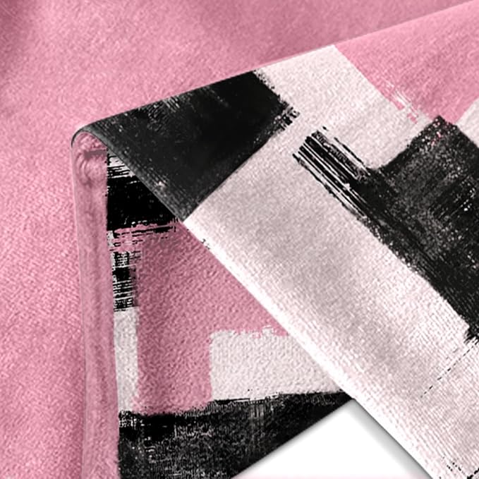 Britimes Throw Pillow Covers Modern Home Art Decor, 18 x 18 Inches Set of 2 Abstract Oil Painting Pillowcases for Bedroom, Living Room, Cushion Couch Sofa, Abstract Pink White