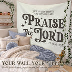 STHTTSW Vintage Christian Bible Wall Tapestry, Christian Wall Art Home Decor, Inspirational Wall Decor Tapestry for Bedroom, Living Room Dining Room Office, Gift for Women, 50x60 Inch