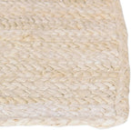 Unique Loom Braided Jute Collection Area Rug - Dhaka (3' 3" x 5' 1" Rectangle, White)