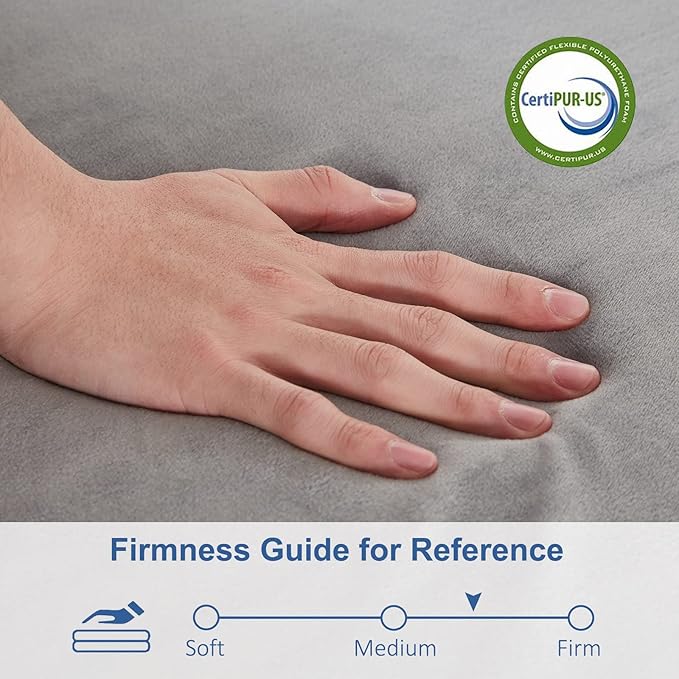 SINWEEK 4" Twin XL Memory Foam Folding Mattress with Storage Bag - Foldable Trifold Floor Bed Topper, CertiPUR-US Certified Guest Sleeping Pad, Machine Washable Cover