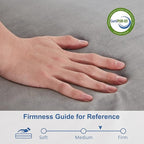 SINWEEK 4" Twin Memory Foam Folding Mattress with Storage Bag - Foldable Trifold Floor Bed Topper, CertiPUR-US Certified Guest Sleeping Pad, Machine Washable Cover