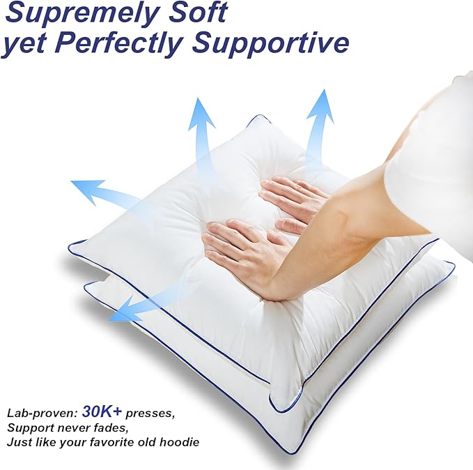 18x18 Pillow Inserts Set of 2 – Soft Hypoallergenic Square Pillow Inserts, Oeko-TEX Certified Virgin Fiber Filling, Machine Washable