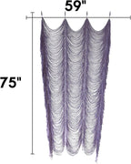 Flber Macrame Curtain Boho Doorway Curtain Handwoven Room Divider for Bedroom Window Closet Wedding Backdrop Arch 59" W x 75" H(1Panel)