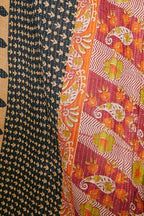 Royal Craft Indian Vintage Kantha Quilt Handmade Throw Reversible Cotton Blankets 1 Quilt Assorted Colors RCKQT0096 RCKQT0096 55X85 Inches