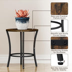 YINMIT Plant Stand Indoor, Round Plant Pots,Flower Pots for Indoor Plants, Adjustable Plant Shelf for Multiple Plant , Corner Plant Stand for Living Room Balcony Patio & Garden (Brown, Small)