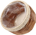 VICASKY Handwoven Woven Planter Basket Natural Indoor Outdoor Flower Pot Decorative Rattan Plant Pot for Boho Decor