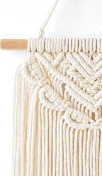 Mkono 2 Pcs Macrame Wall Hanging Boho Wall Art Decor Woven Chic Bohemian Room Decor for Bedroom Nursery Living Room Dorm Apartment, Small Size 13" L x 10" W and 16" L x 10" W