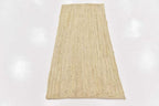 Unique Loom Braided Jute Collection Area Rug - Dhaka (2' 6" x 6' 1" Runner, White)