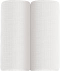 meowcards Muslin Swaddle Blankets for Baby, Unisex Baby Boys Girls Essentials, Large 47 x 47 inches, Boho Receiving Blankets Newborn Registry Must Haves (White-White, Printed)