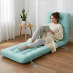 Long Floor Cushion Large Floor Cushion with Brushed Cotton 74.8 x 27.5 x 3.15 in Jumbo Lounger Pillow for Outdoor Indoor Bay Window Meditation Yoga Reading Sleeping(1 Pc,Cyan)