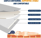 CYMULA Memory Foam Camping Mattress Pad, CertiPUR-US Sleeping Mat, Portable Roll Up Mattress for Adults, Camping Bed Pads for Sleepover, Car Bed with Travel Bag