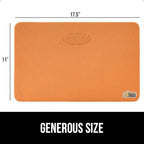 GORILLA GRIP Extra Thick Patent Pending Supportive Foam Kneeling Pad, Large Cushion Knee Pads for Gardening, Baby Bath Time, Dirt and Water Resistant, Workout and Garden Supplies, 17.5x11, Orange