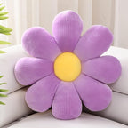Sioloc Flowers Pillow,Flower Shaped Throw Pillow Butt Cushion Floor Pillow,Seating Cushion,Cute Room Decor & Plush Pillow for Bedroom Sofa Chair(Lavender,15.7'')