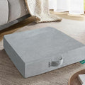 28 inches Meditation Floor Pillow Square Large Floor Cushions for Adults, Thick Memory Foam Seat Cushions for Yoga, Living Room, Sofa, Tatami, Bay Window Gray