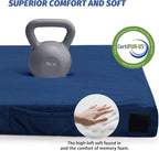CYMULA Memory Foam Camping Mattress Pad, CertiPUR-US Sleeping Mat, Portable Roll Up Mattress for Adults, Camping Bed Pads for Sleepover, Car Bed with Travel Bag