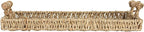 Household Essentials Handwoven Seagrass Rectangular Tray Set with Wood Handles, Natural, Set of 2