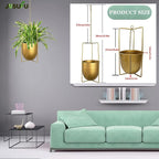 Metal Plant Hanger,Hanging Planters Indoor Hanging Flower Pots (Gold)…