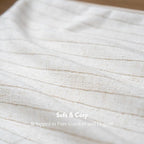 Decorative Neutral Throw Pillow Covers 18x18 Farmhouse Pillow Covers Cotton Stripe Cushion Covers Home Decor for Sofa Couch Living Room Bedroom 1PC, Pinstripe