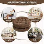 Tiita Outdoor Cushions Square Floor Pillow Thicken Tufted Seat Pad Large Floor Cushion for Yoga Meditation Living Room