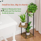 AZERPIAN 3 Tier Plant Stand Indoor Metal Plant Shelf for Multiple Plants Corner Flower Holders for Living Room Balcony Bedroom Patio Garden, Black (Black, 3 tier)