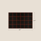 2x3 Retro Buffalo Plaid Entryway Rug - Front Door Mat Indoor Entrance, Non Slip Washable Rug for Kitchen, Bathroom,Washable Easy Jute Red and Black Fall & Holiday Decor