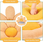 Ditucu Flower Shape Chair Pillow Cute Seat Cushion 19 inch Comfy Lazy Sofa Floor Pillows Dorm Seating for Bedroom Decor Orange