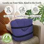 Syrinx Meditation Cushion Set – Zafu Yoga Floor Pillow with Knee Support Pads, Buckwheat Hull Filling, Carry Bag & Zabuton-Style Base