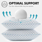 MIULEE 20x20 Pillow Inserts, Memory Foam Cooling Set of 2 Decorative Throw Pillows,Adjustable Premium Stuffer for Sofa Couch Bed and Living Room
