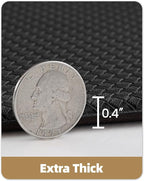 Color&Geometry Anti Fatigue Cushion Kitchen Mat for Floor -17"x59",Easy Clean, Water & Oil Proof, Anti Slip, Foam Rubber Runner Rug for Front Sink Comfort Standing,Black